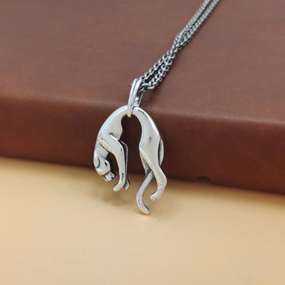 Collar de Plata Esterlina 925 con Cabeza de Leopardo Creativo - Image 8