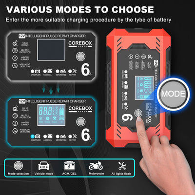 Cargador Inteligente de Batería 12V 6A para Sistemas Start Stop - Image 10