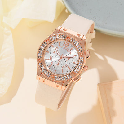 Reloj de Moda Coreana con Diamantes Incrustados y Correa PU - Image 19