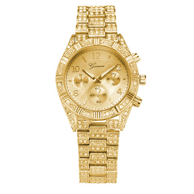 Reloj de Cuarzo Cristal para Mujer - Acero Inoxidable Lujo Geneva Sport - Image 15