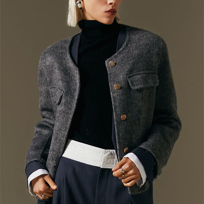 Suéter de Lana Cuello Redondo Elegante para Mujer - Image 10
