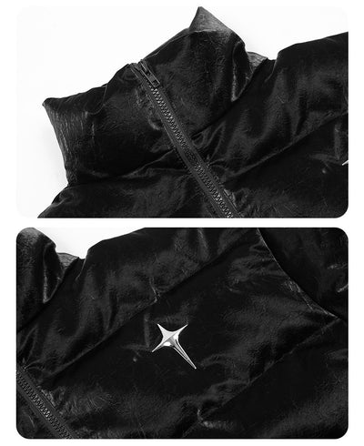 Abrigo de Invierno con Cuello Alto y Relleno Térmico en Cuero y Algodón - Image 23