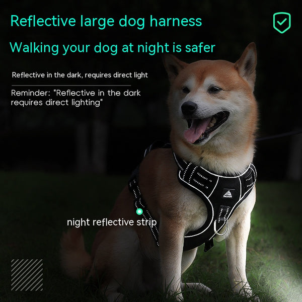 Arnés Reflectante para Perro con Cuerda Antiexplosión - Seguridad Máxima para tu Mascota