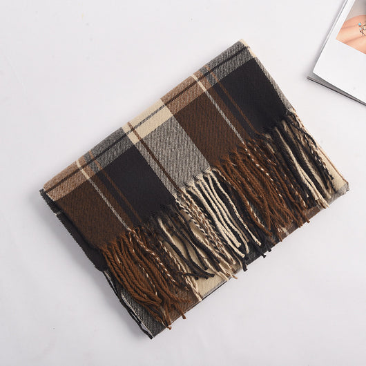 Bufanda Escocesa Gruesa para Mujer - Abrigo Invierno Largo y Cálido - Image 17