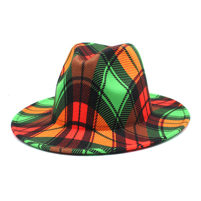 Sombrero Fedora Reversible Bicolor de Lana para Hombre y Mujer - Image 13