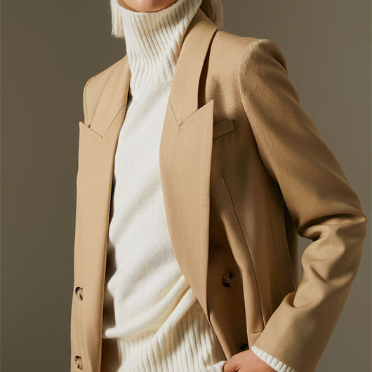 Blazer de Lana para Mujer - Diseño Minimalista y Elegante - Image 16