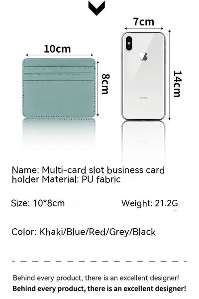 Billetera de Cuero Compacta con Múltiples Compartimentos para Tarjetas - Image 14