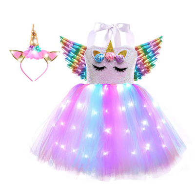 Falda Tutú Princesa con Alas y Luces LED para Niñas - Image 10
