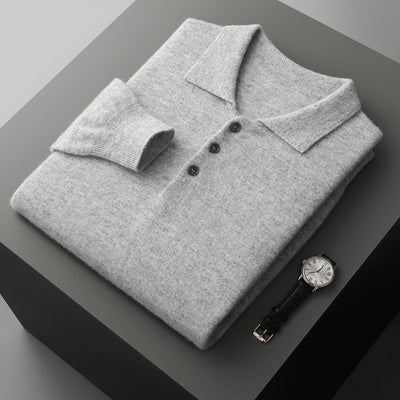 Suéter de Cachemira para Hombre con Cuello Solapa - Image 11