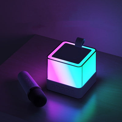 Parlante Bluetooth Karaoke Familiar con Luces LED Coloridas y Micrófono - Image 15