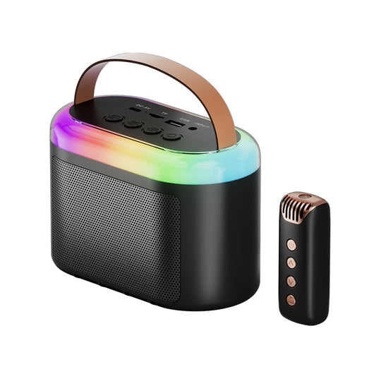 Parlante Bluetooth Karaoke Familiar con Luces LED Coloridas y Micrófono - Image 23