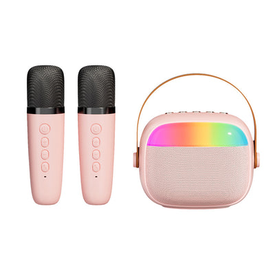 Parlante Bluetooth Karaoke Familiar con Luces LED Coloridas y Micrófono - Image 25