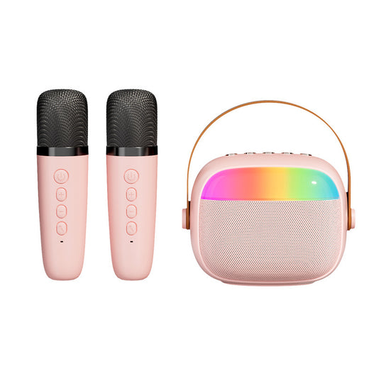 Parlante Bluetooth Karaoke Familiar con Luces LED Coloridas y Micrófono - Image 25