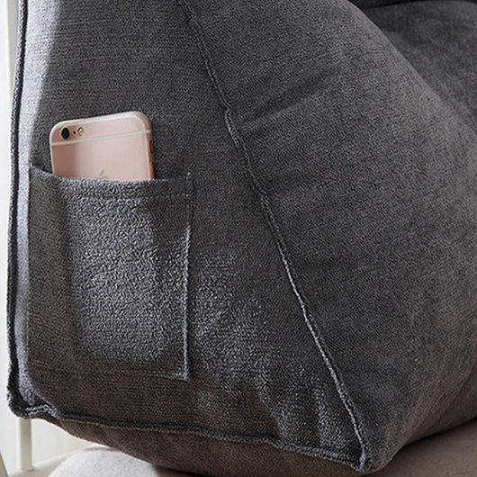 Almohada Cuña de Terciopelo para Lectura - Soporte Lumbar Grande - Image 9
