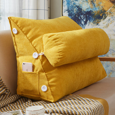 Almohada Cuña de Terciopelo para Lectura - Soporte Lumbar Grande - Image 14
