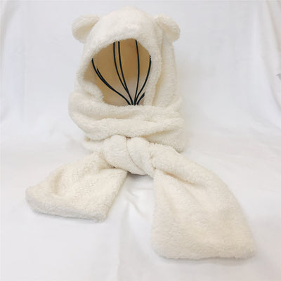 Conjunto Gorro y Bufanda Oso de Peluche para Bebé - Protección Térmica y Estilo Adorable - Image 10