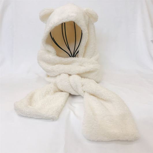 Conjunto Gorro y Bufanda Oso de Peluche para Bebé - Protección Térmica y Estilo Adorable - Image 10