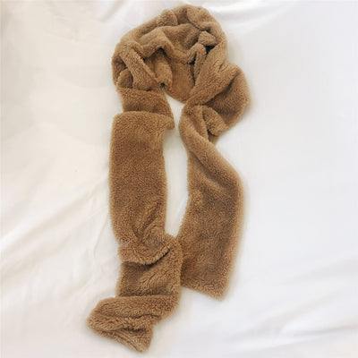 Conjunto Gorro y Bufanda Oso de Peluche para Bebé - Protección Térmica y Estilo Adorable - Image 13