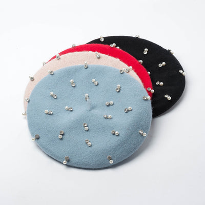 Boina de Lana con Strass Elegante - Image 16