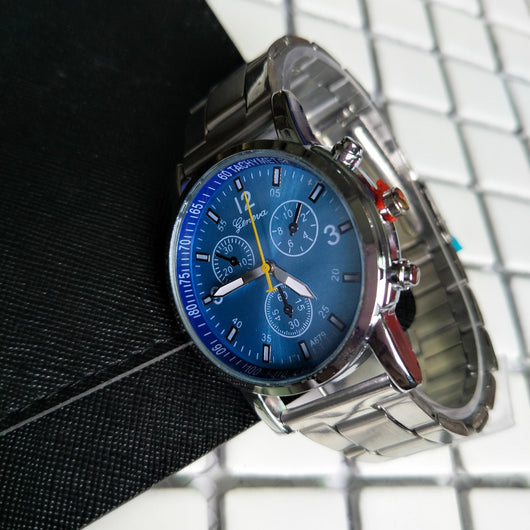 Reloj de Acero con Correa de Metal y Seis Esferas - Image 3