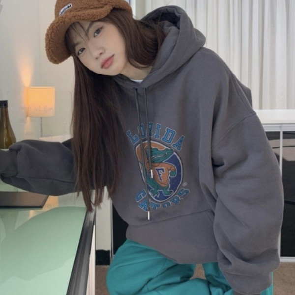Sudadera Estampada con Capucha Versátil para Mujer