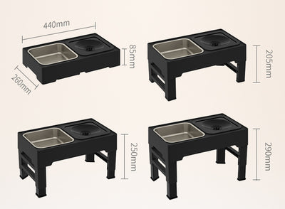 Comedero Doble Elevado para Perros Grandes con Altura Ajustable - Image 10