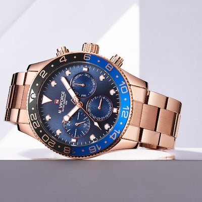 Reloj de Hombre Acero Inoxidable con Calendario - Resistente al Agua Cuarzo - Image 7