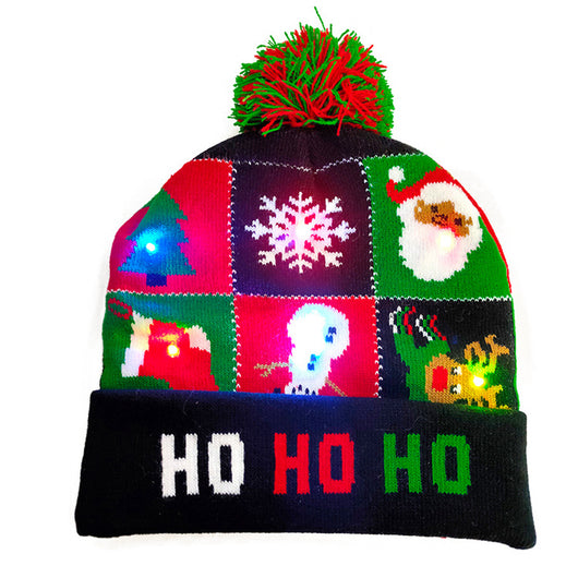 Gorro Navideño Luminoso de Punto con Luces LED - Ideal para Niños y Decoración - Image 14