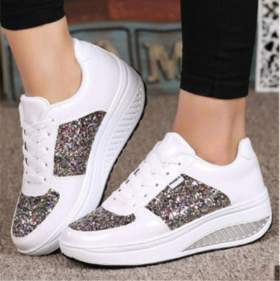 Tenis de Bota con Lentejuelas para Mujer