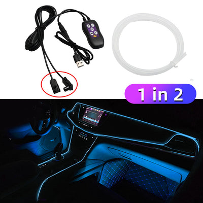 Lámpara LED Atmosférica para Auto con Cambio de Color USB - Image 26