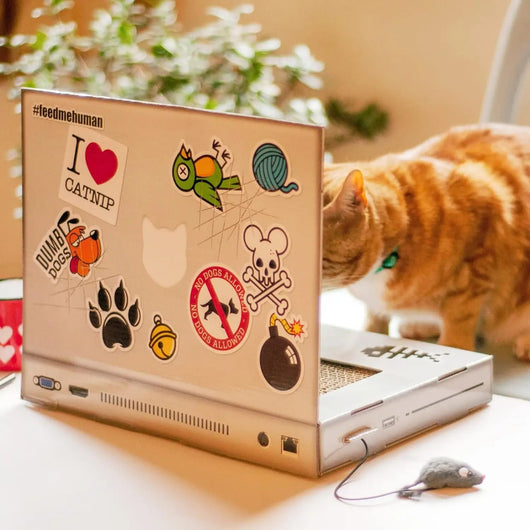 Cuaderno Rascador para Gatos con Cartón Corrugado Plegable - Image 10