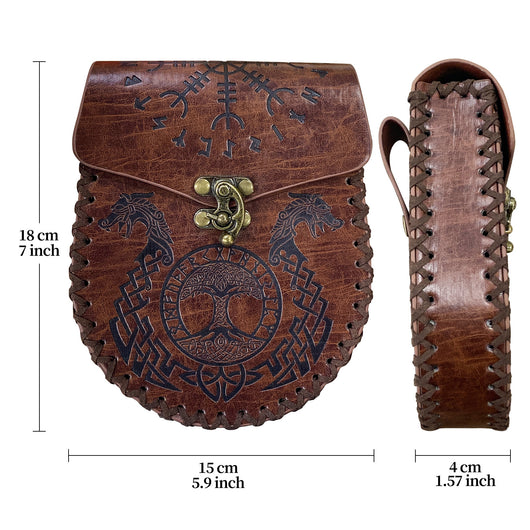 Bolsa Medieval Estilo Vikingo para Cintura - Monedero Vintage Artesanal - Image 10