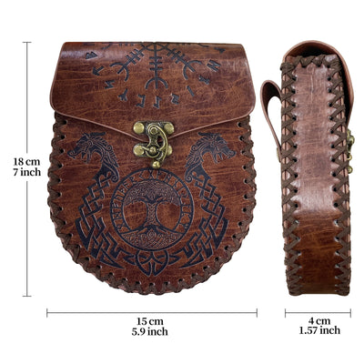 Bolsa Medieval Estilo Vikingo para Cintura - Monedero Vintage Artesanal - Image 23