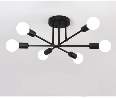 Lámpara de Techo Industrial 6 Focos para Sala, Dormitorio y Comedor - Image 11
