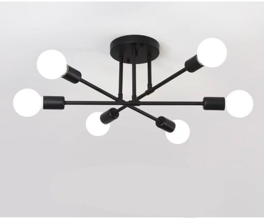 Lámpara de Techo Industrial 6 Focos para Sala, Dormitorio y Comedor - Image 11