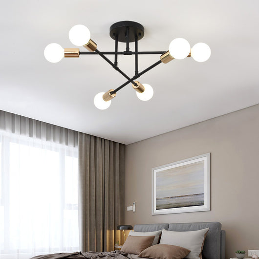 Lámpara de Techo Industrial 6 Focos para Sala, Dormitorio y Comedor - Image 13