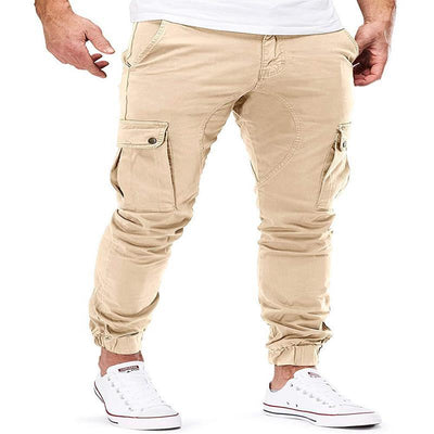 Pantalones Casuales con Múltiples Bolsillos y Corte Holgado - Image 11