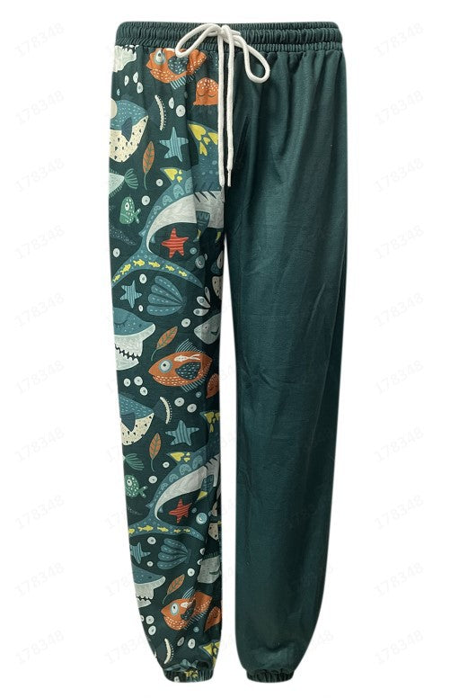 Pantalones Deportivos Holgados con Estampado Digital 3D - Pareja Europeo Americano - Image 20