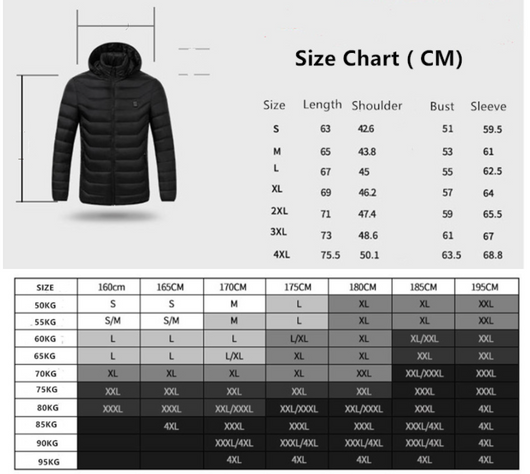 Chaqueta Calefactable Inteligente para Hombre con Carga USB - Image 9