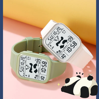 Reloj Deportivo Panda Cuadrado Unisex Resistente al Agua con Múltiples Funciones - Image 14