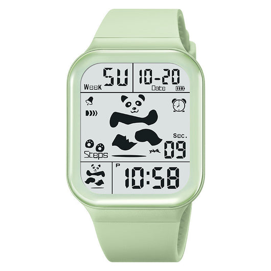 Reloj Deportivo Panda Cuadrado Unisex Resistente al Agua con Múltiples Funciones - Image 18