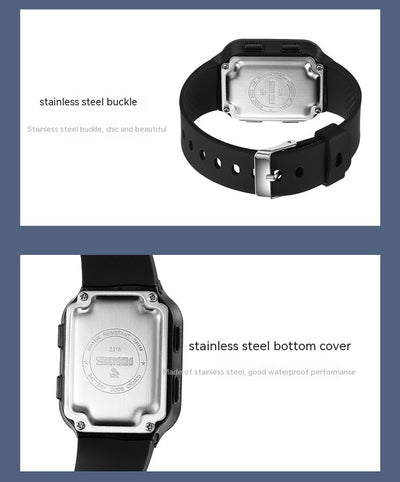 Reloj Deportivo Panda Cuadrado Unisex Resistente al Agua con Múltiples Funciones - Image 20