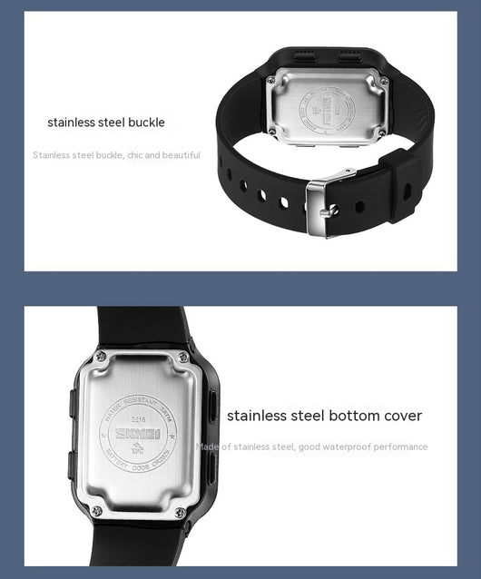 Reloj Deportivo Panda Cuadrado Unisex Resistente al Agua con Múltiples Funciones - Image 20