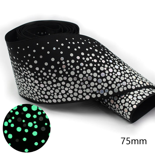 Moño Trenzado Luminoso 75mm con Cinta Arcoíris Brillante - Image 14