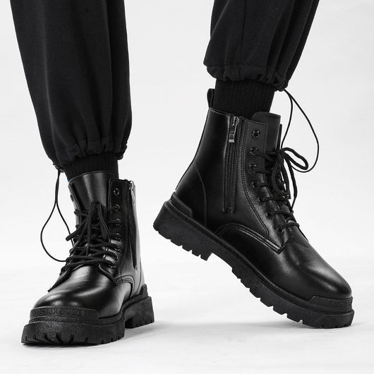 Botas de Cuero British Caña Media para Hombre - Estilo Tide - Image 9