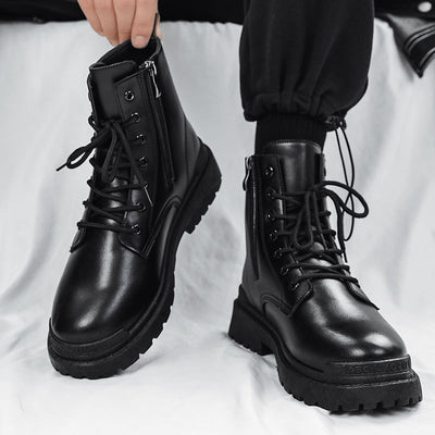 Botas de Cuero British Caña Media para Hombre - Estilo Tide - Image 11