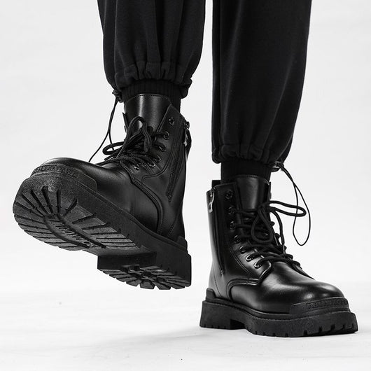 Botas de Cuero British Caña Media para Hombre - Estilo Tide - Image 13