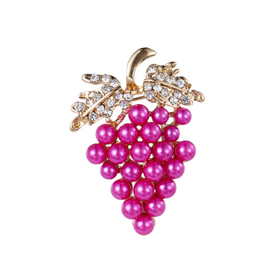Broche de Perla Uva con Cristales Elegantes - Image 10
