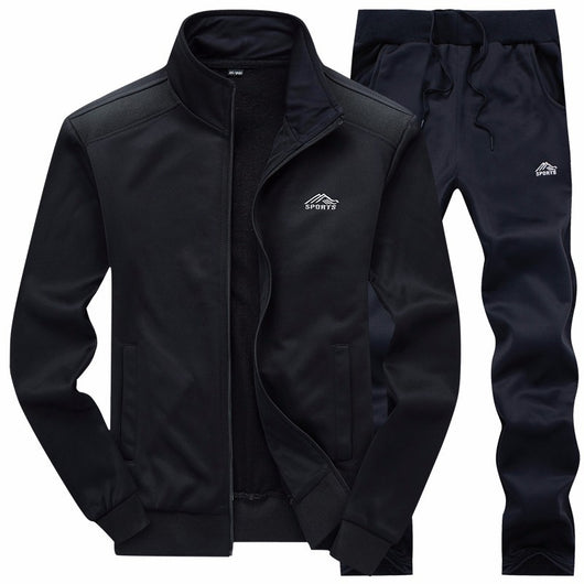 Abrigo de Otoño Dos Piezas para Hombre con Cuello Bordado - Image 11