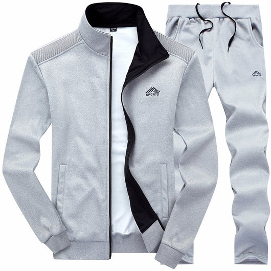 Abrigo de Otoño Dos Piezas para Hombre con Cuello Bordado - Image 12